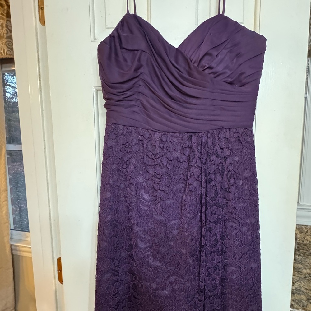 Chic Purple Lace Dress